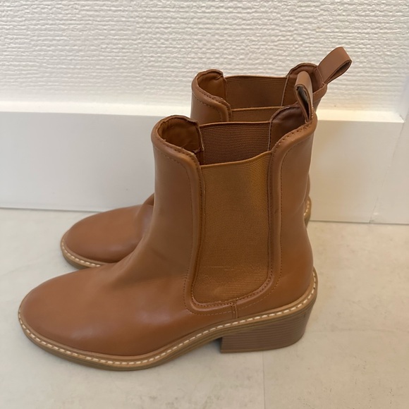 Steven by Steve Madden Brown Leather Ankle Boots - Picture 4 of 7